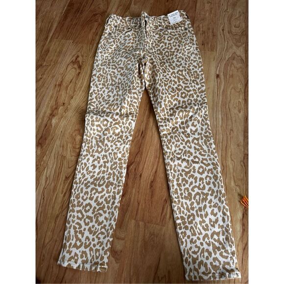 J crew animal print jeans size 26 new with tags skinny jeans - Picture 1 of 5